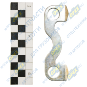 Пластина (сталь) боковая корпуса гидросистемы, L=100, 2отверстия ф14